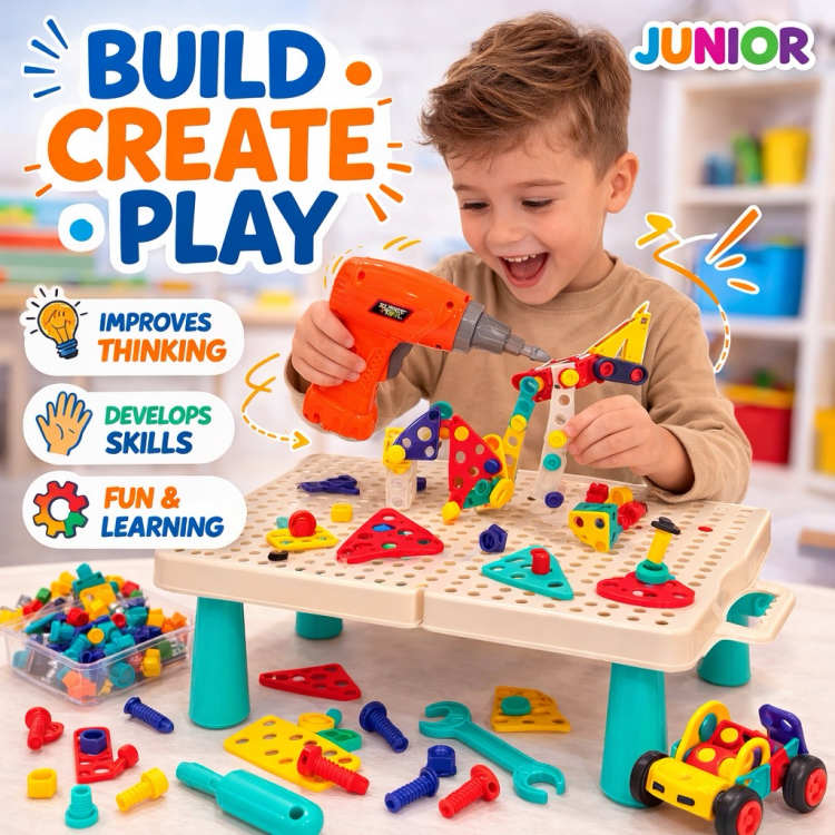 لعبة صندوق المهندس 5 في 1 214 قطعة