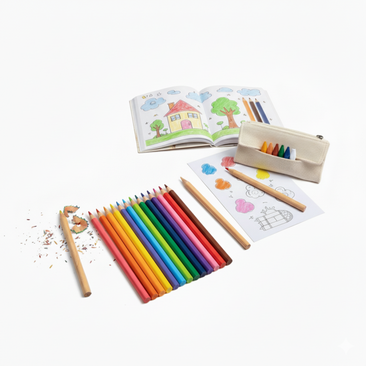 اقلام تلوين خشبية