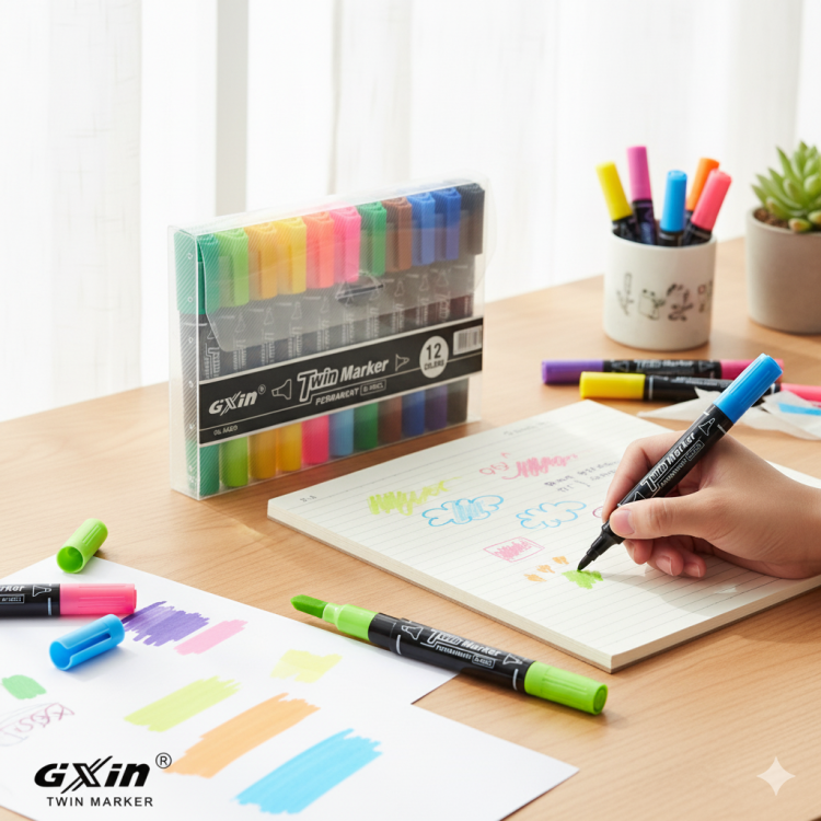 أقلام فلوماستر رأسين