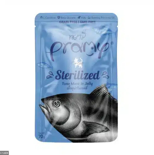 Pramy Wet Food for Sterilized Cats with Tuna – 70 g