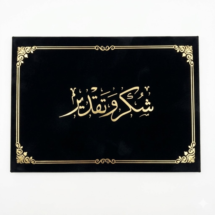 مغلف شهادات تقدير