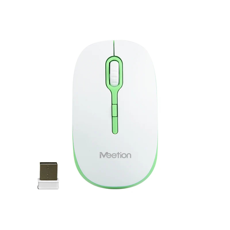 MEETION MT-R547 2.4G USB WIRELESS OPTICAL MOUSE -RED-green-black......
