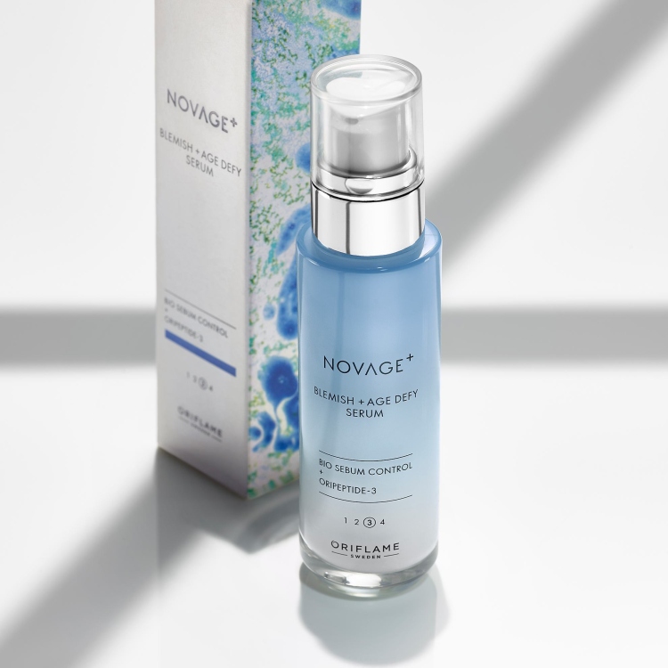 NOVAGE+ Blemish + Age Defy Serum - roller & guasha   41039 - 00004