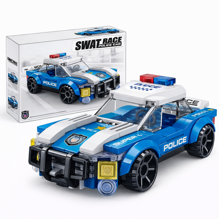 سيارة شرطة تركيب معدنية