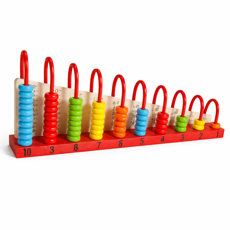عداد خرز ملون خشبي