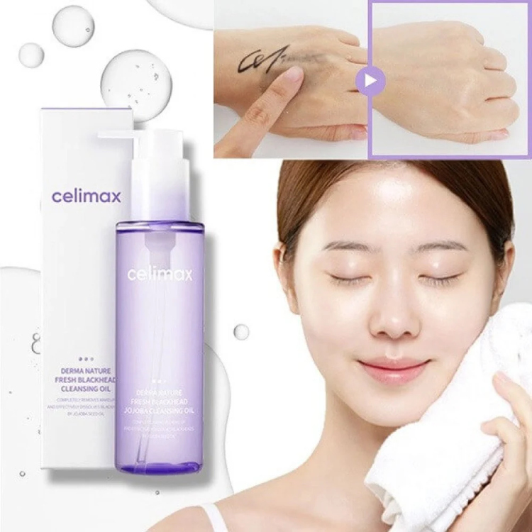 celimax derma nature fresh blackhead jojoba cleansing oil