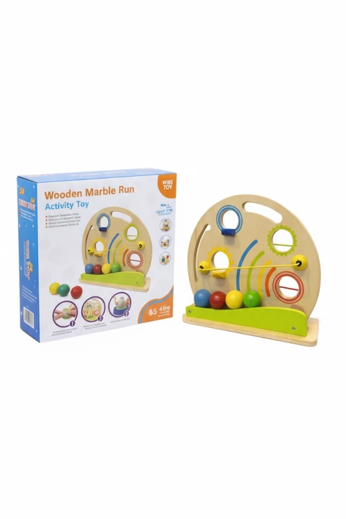 لعبة سباق الكرات الخشبية التعليمبة