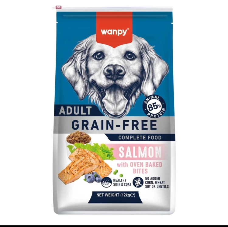 وانبي سالمون   فائق الجودة للبالغين، خالٍ من الحبوب