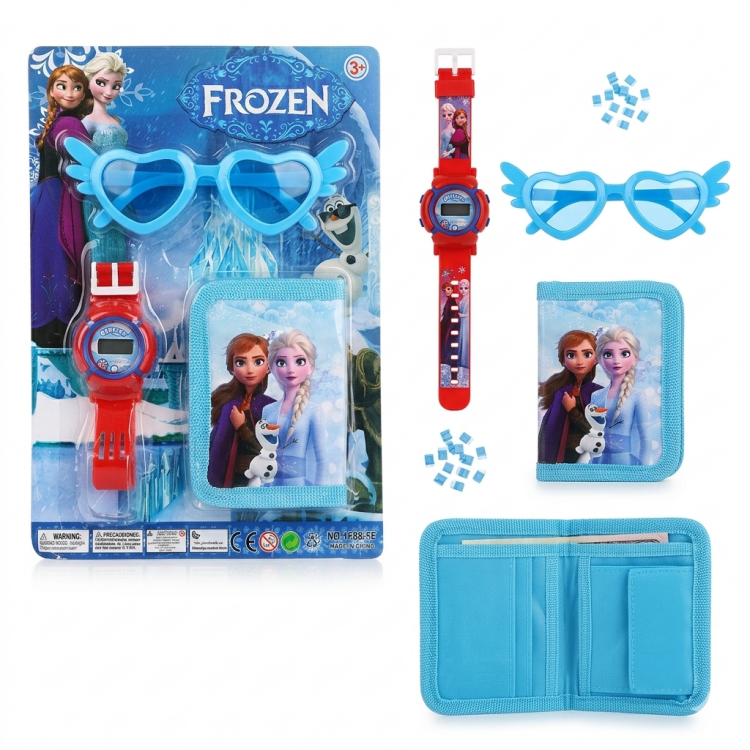 محفظة مع ساعة مع نظارات أطفال