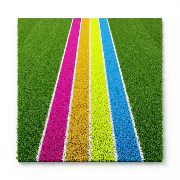 عشب صناعي ملون