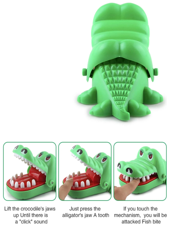 لعبة أسنان التمساح