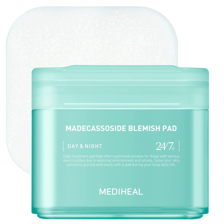 MEDIHEAL Madecassoside Blemish Pad مسحات تونر لعلاج بقع اثار الحبوب