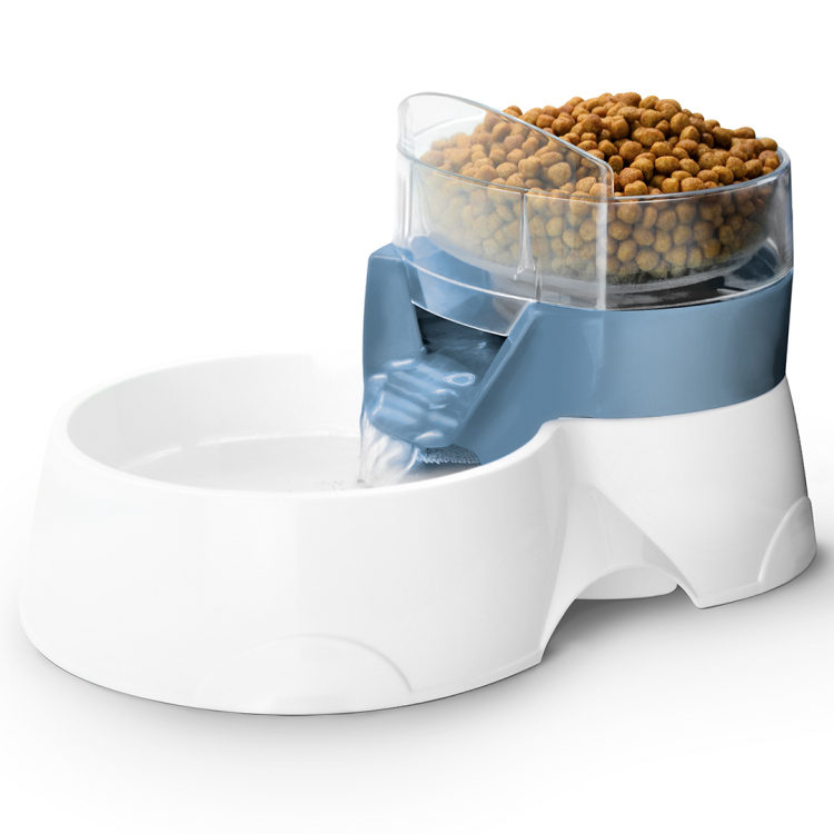 PET FEEDER 2IN1 28x19x17cm blue