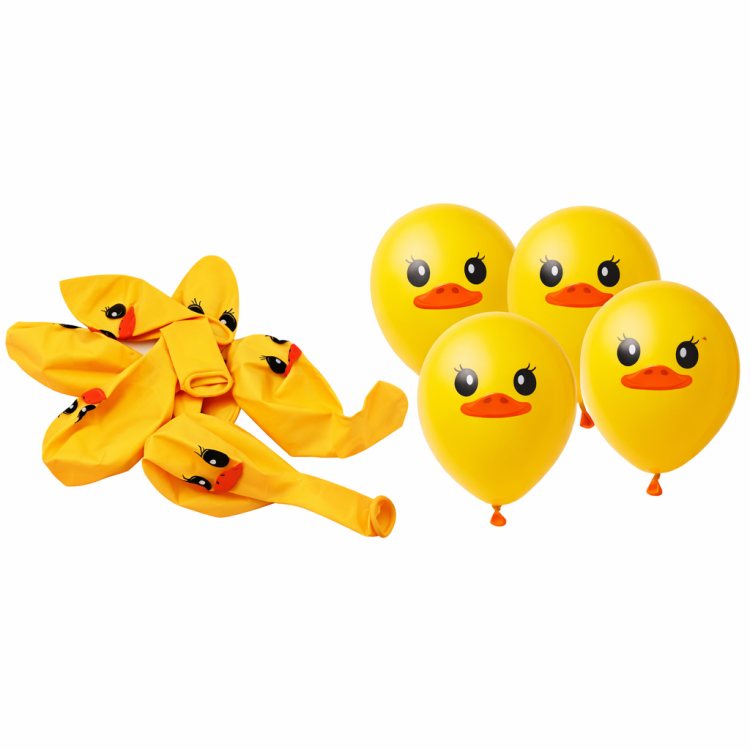 بالونات بطة صفراء