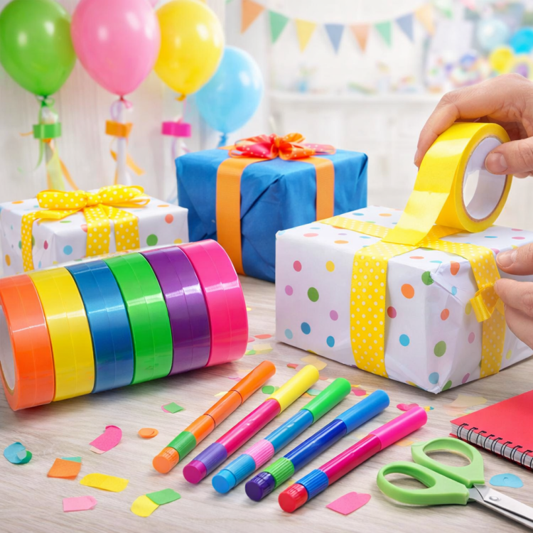 لاصق رفيع ملون