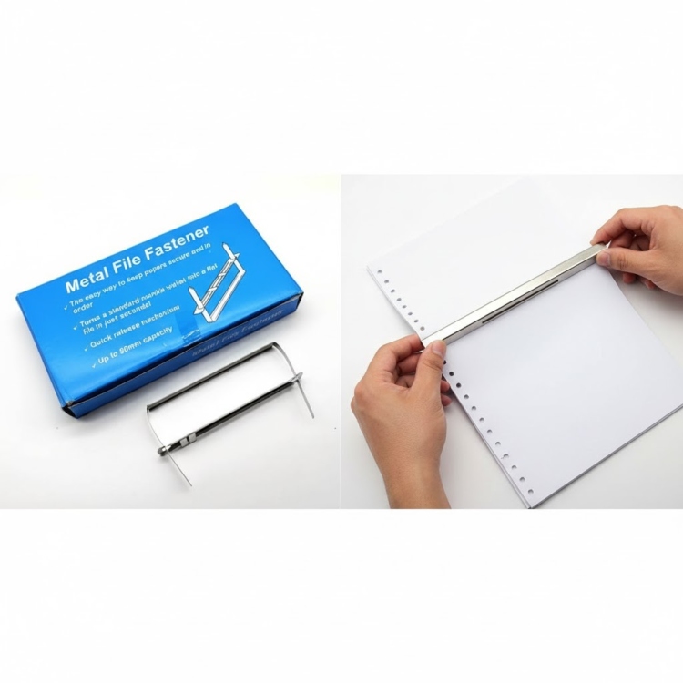 مثبتة أوراق معدني