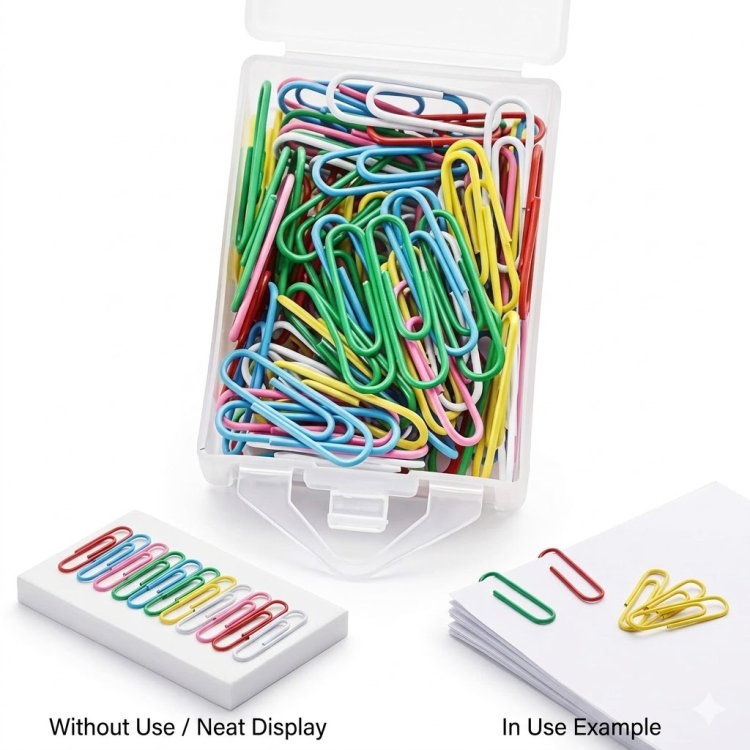 مشابك ورقية ملونة