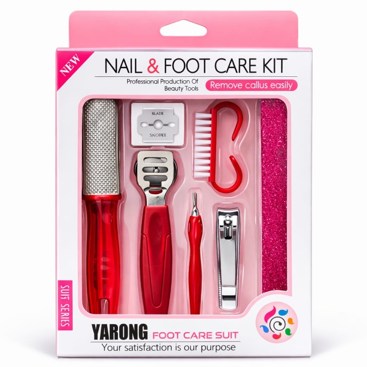 مجموعة العناية بلأظافر والقدم من يارونج عدد 7 قطع 
