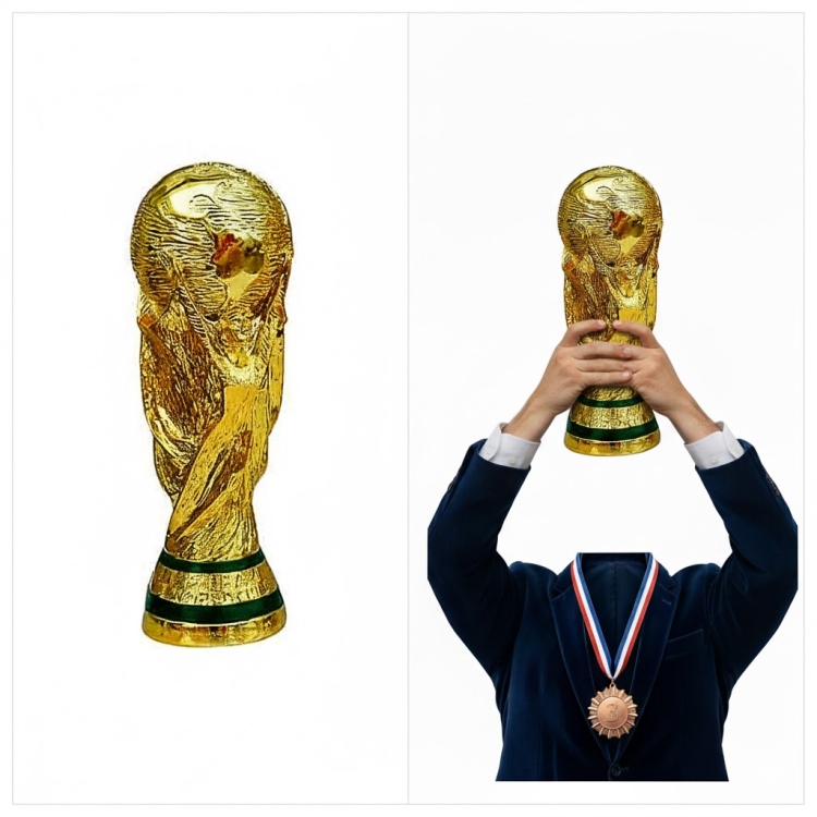 كأس لون ذهبي 