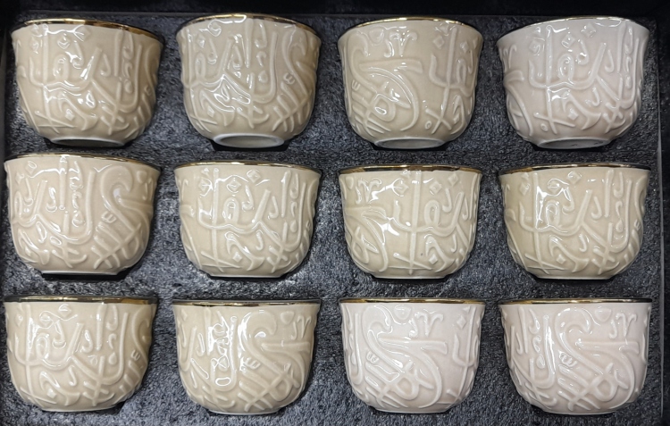 فتاجين قهوة سادة /12 قطعة