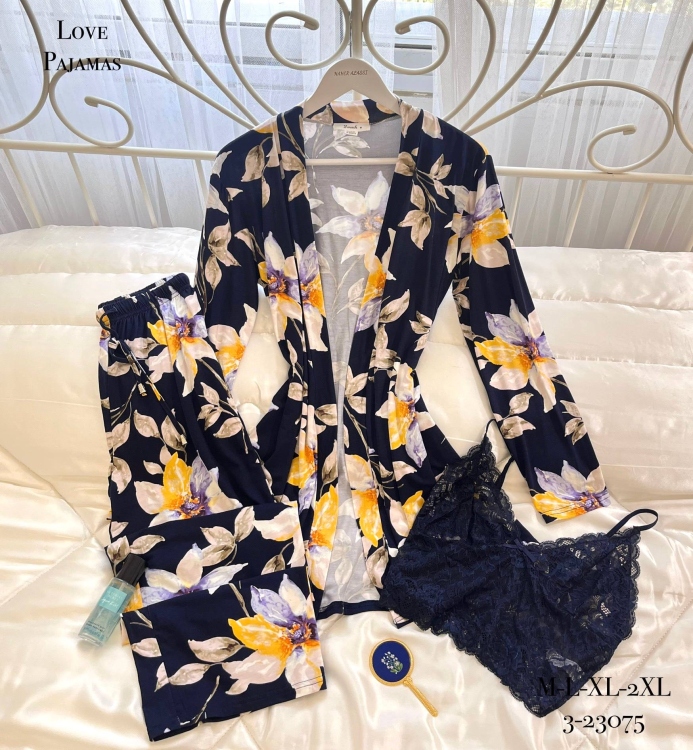 بيجامه 3 قطع 23075