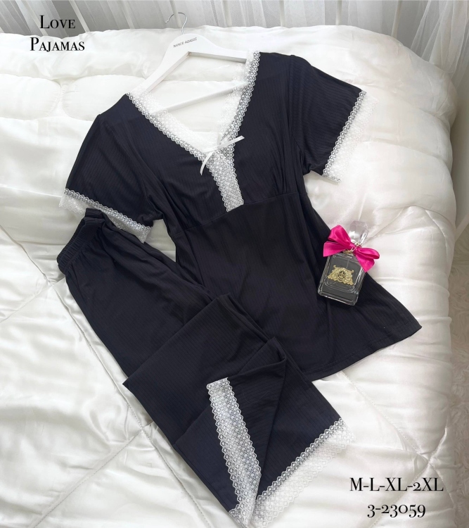 بيجامه قطعتين قطن 23059