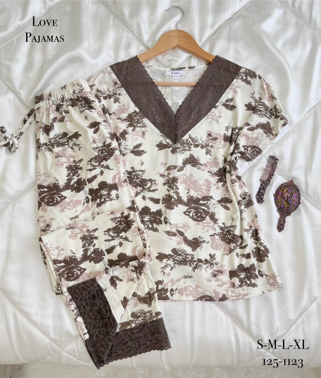 بيجامه فسيكوز قطن 1123