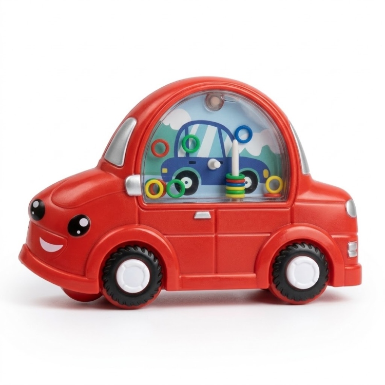 لعبة إدخال الحلقات على شكل سيارة