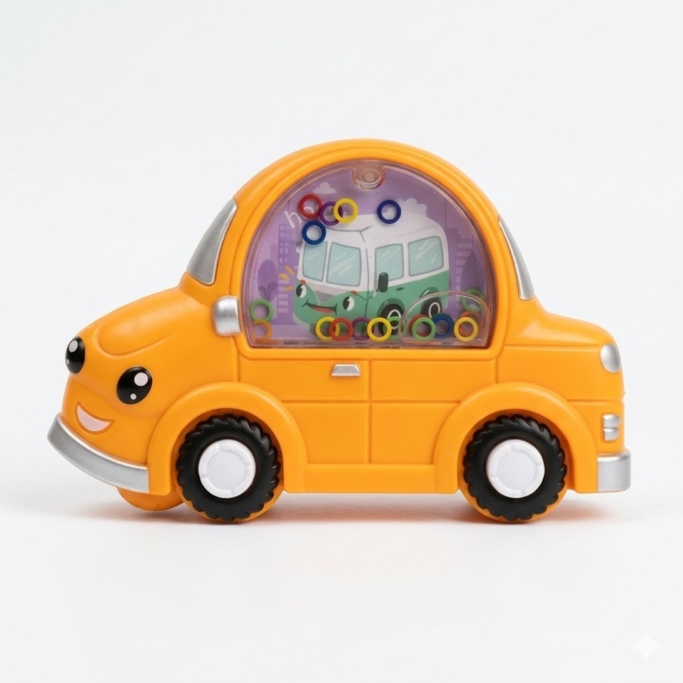 لعبة إدخال الحلقات على شكل سيارة