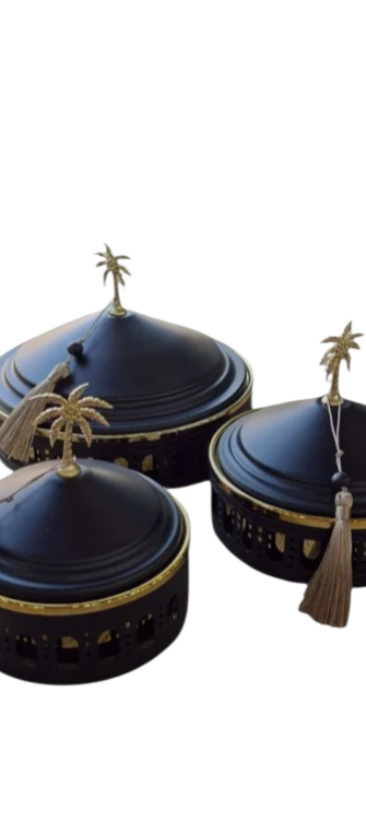 مضيفة معدن صغير مع قش حجم صغير 