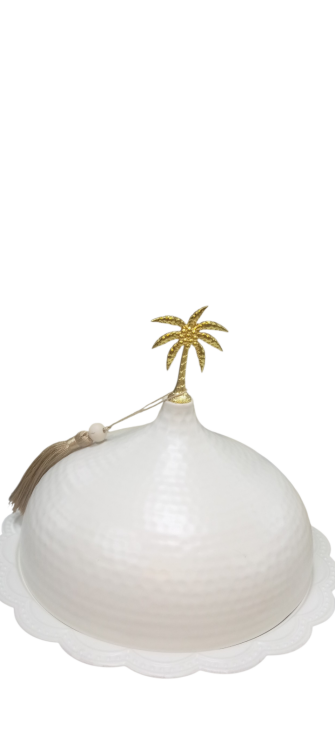 مضيفة معدن صغير دانتيل