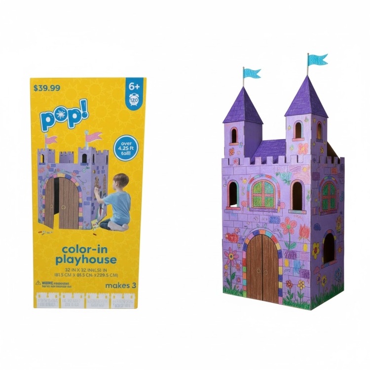 بيت لعب للاطفال قابل للتلوين