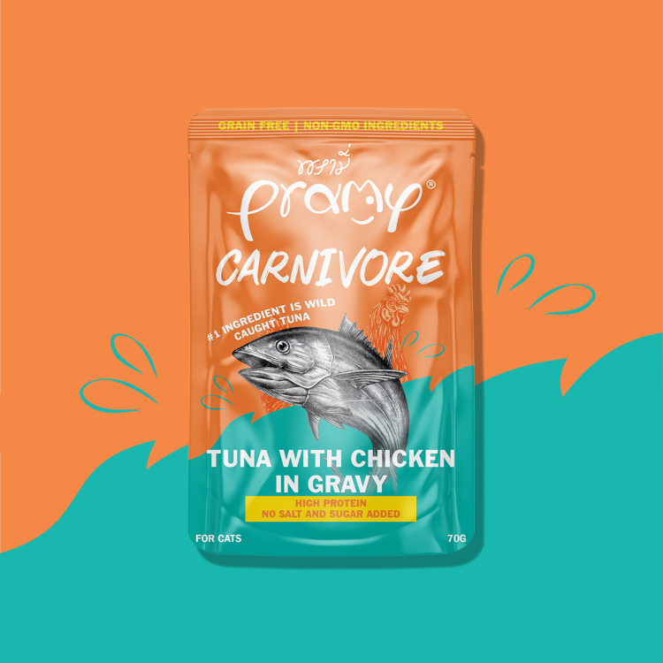 برامي كارنيفور | تونة مع دجاج في مرق اللحم 70 غرام