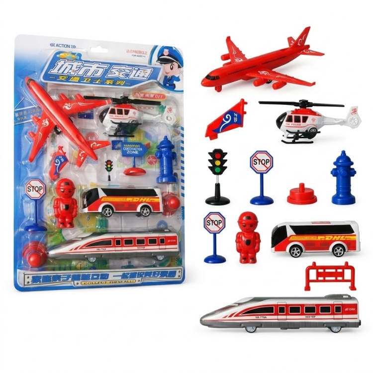 لعبة أطفال عن المواصلات بلاستك