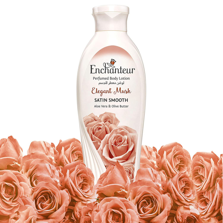 لوشن معطر للجسم Enchanteur Elegant  Musk