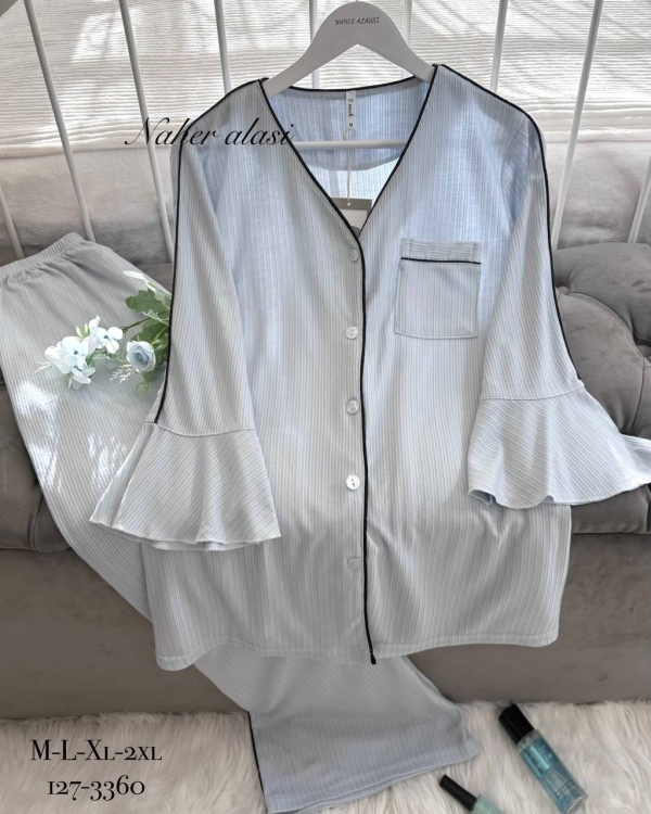 بيجامه محزز حمل ونفاس3360