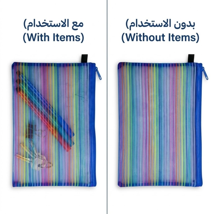 ملف قماش بسحاب 