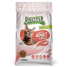 جنغل- دراي فود للقطط البالغة بنكهة لحم الخروف 