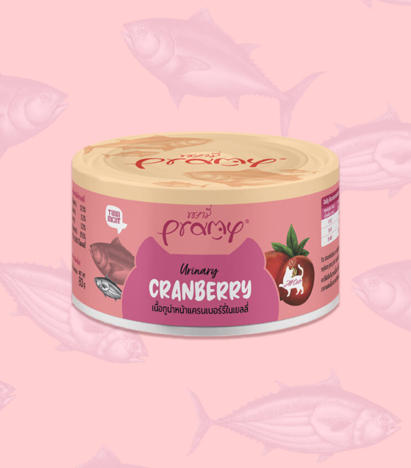 Pramy Tuna Topping Cranberry for Urinary Can 80g