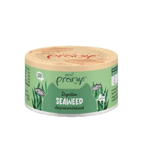 Pramy Tuna Topping Seaweed For Digestion Cat Can 80 Gm