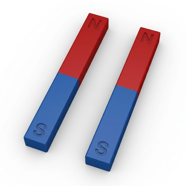 زوج من المغناطيسات الشريطية الفولاذية T054