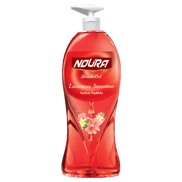 نورا شاور جل احمر 700مل