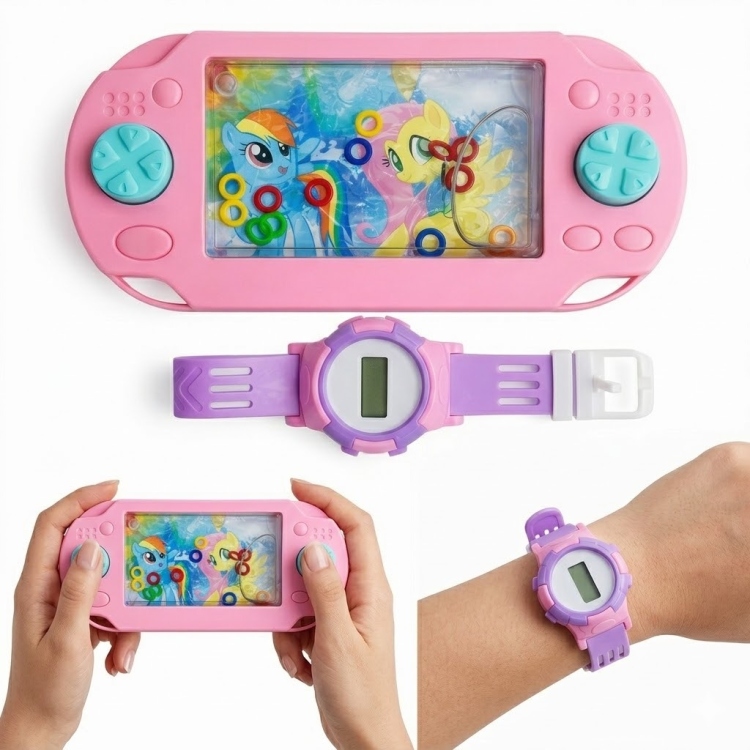 لعبة الحلقات مع ساعة