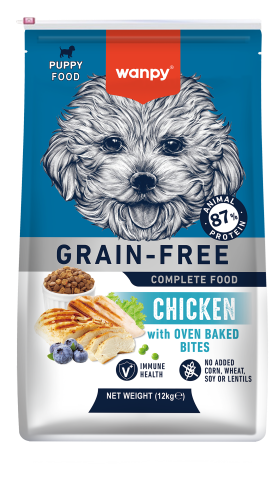 wanpy puppy dry food 12kg  - chicken flavor 