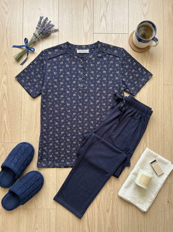 بيجامه قطن نص  كم  26039