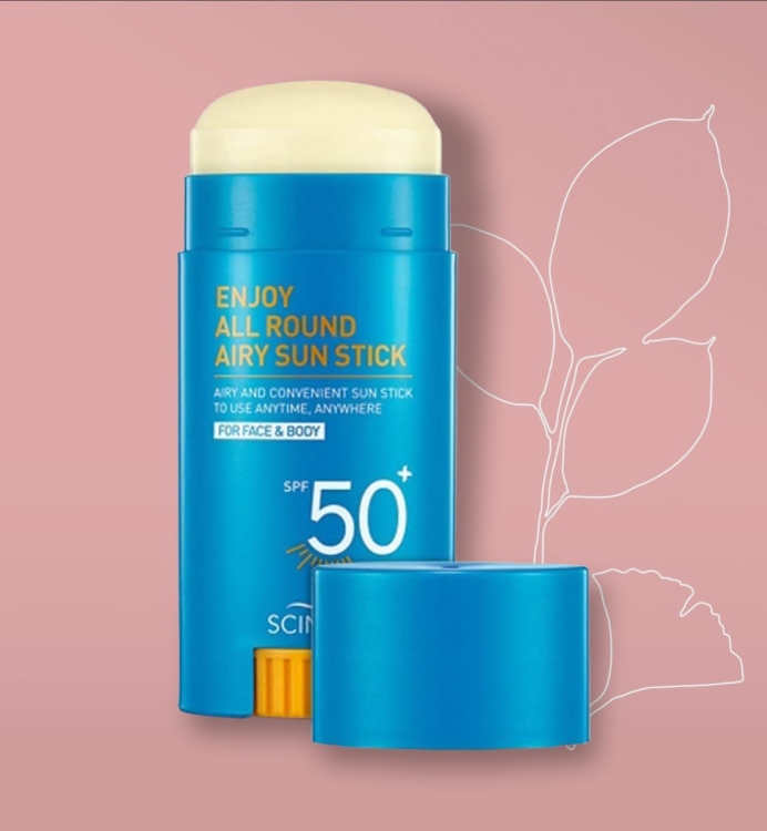  SCINIC  Enjoy Super Active Airy Sun Stick SPF50 + PA++++  ستيك الوقايه من اشعه الشمس 