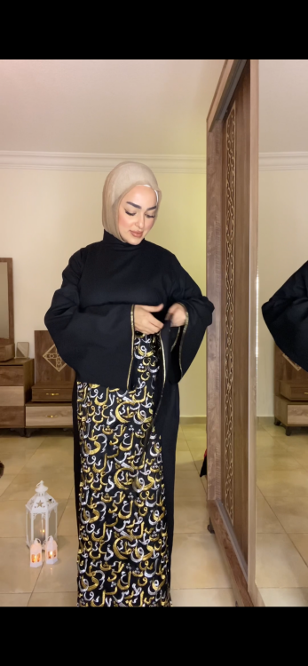 فستان العربيه ٥ دهبي وفضي