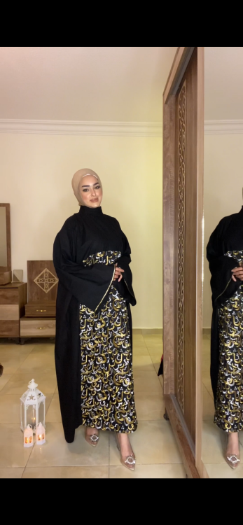 فستان العربيه ٥ دهبي وفضي