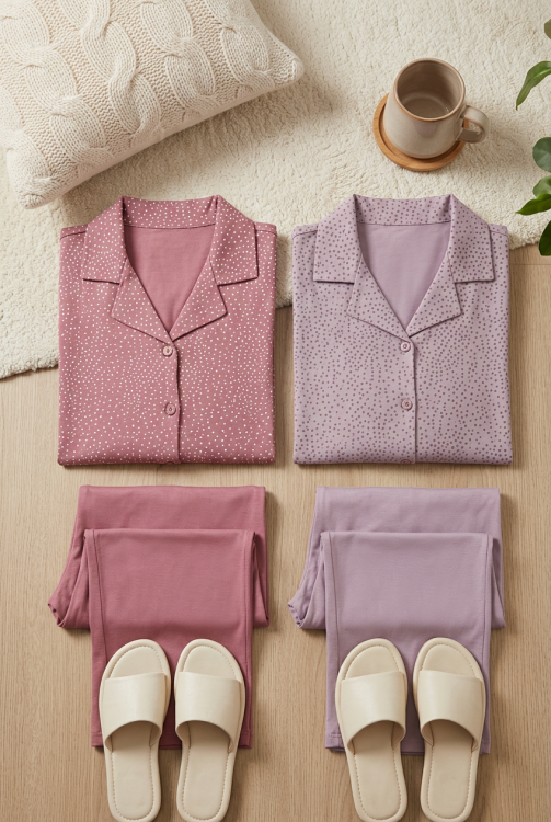 بيجامه قطن نص كم 134