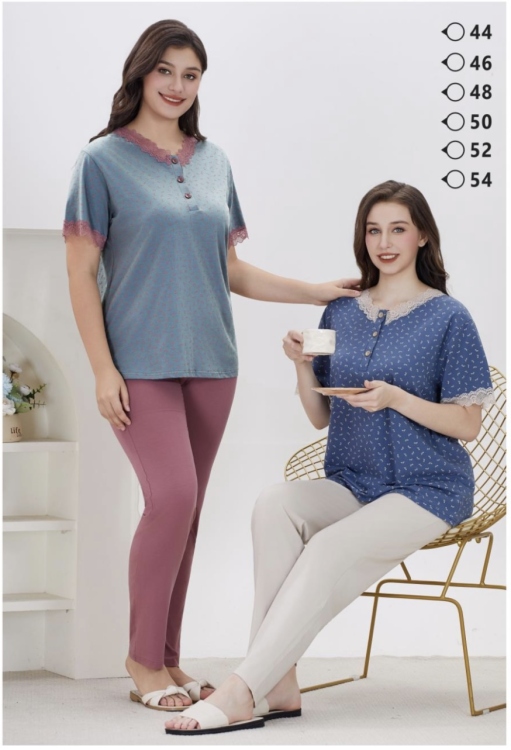 بيجامه نص كم   قطن 125